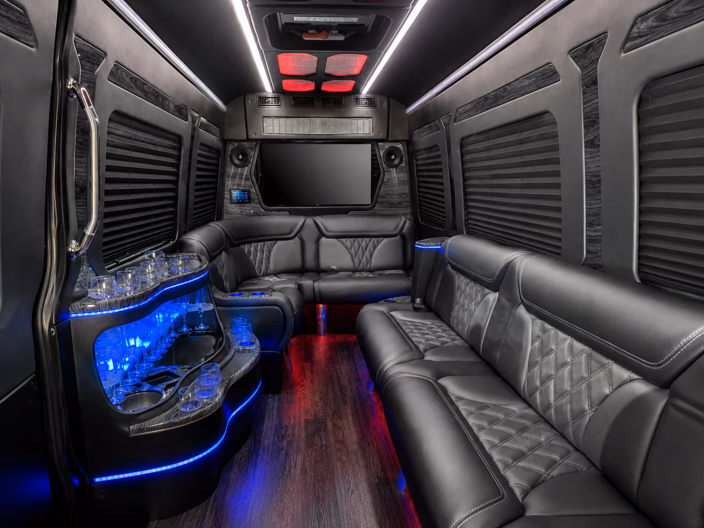 south fulton 30 passenger party bus interior
