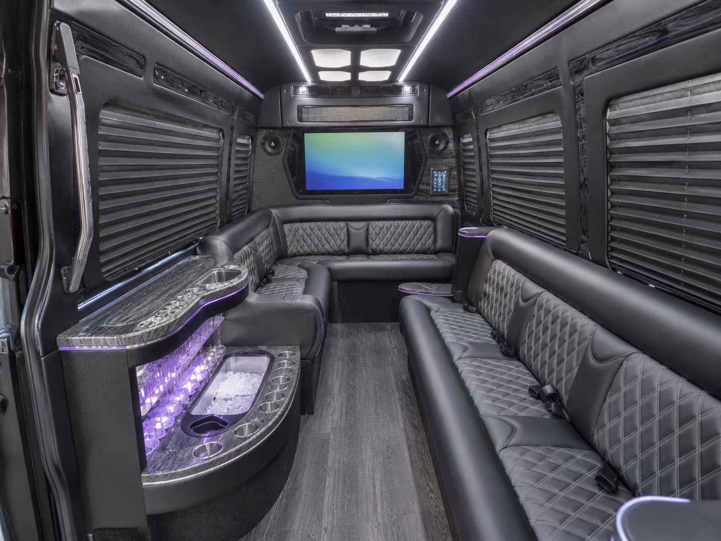 south fulton party bus interior